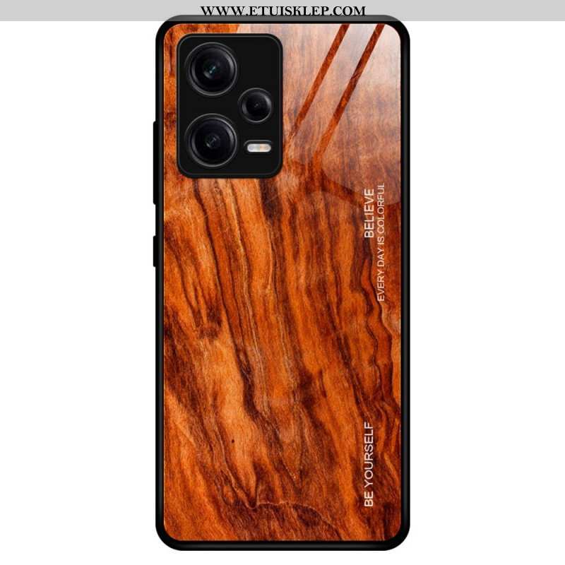 Etui do Poco X5 Pro 5G Szkło Hartowane W Stylu Drewna